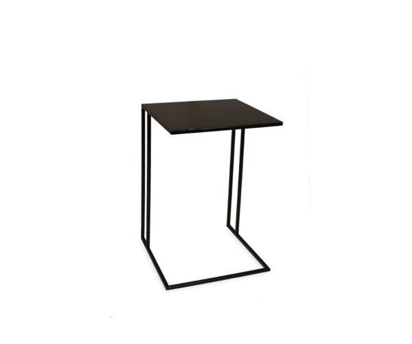Mesa Lateral II Metálica Negra/blanca/dorada - Imagen 2