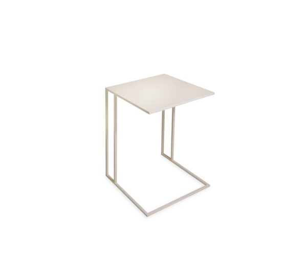 Mesa Lateral II Metálica Negra/blanca/dorada - Imagen 3