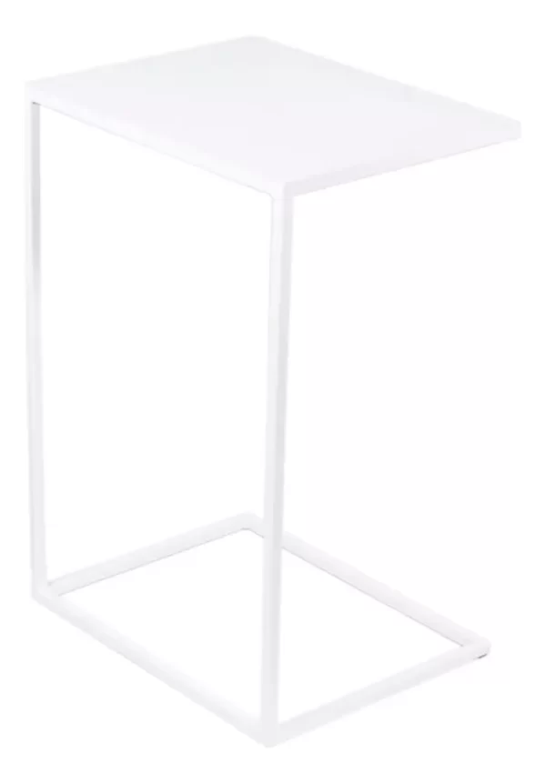 Mesa Lateral Metálica Negra/Blanca - Imagen 4